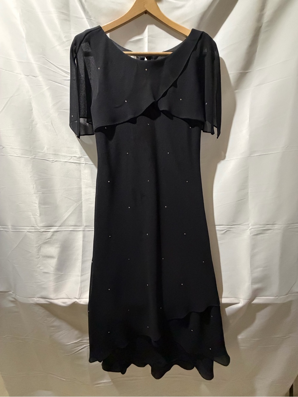 Patra Black Dress w/ Overlay